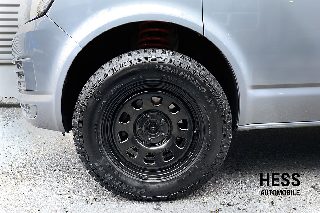 HESS H02, 17 Zoll, Steel Oval Black, Offroad-Stahlfelge für VW T5/T6/T6.1/T7, Amarok -2020