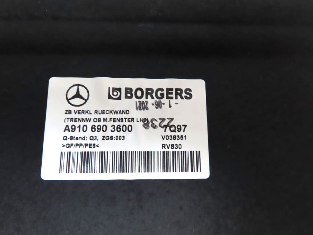 Rückwand MB Sprinter-Occasion