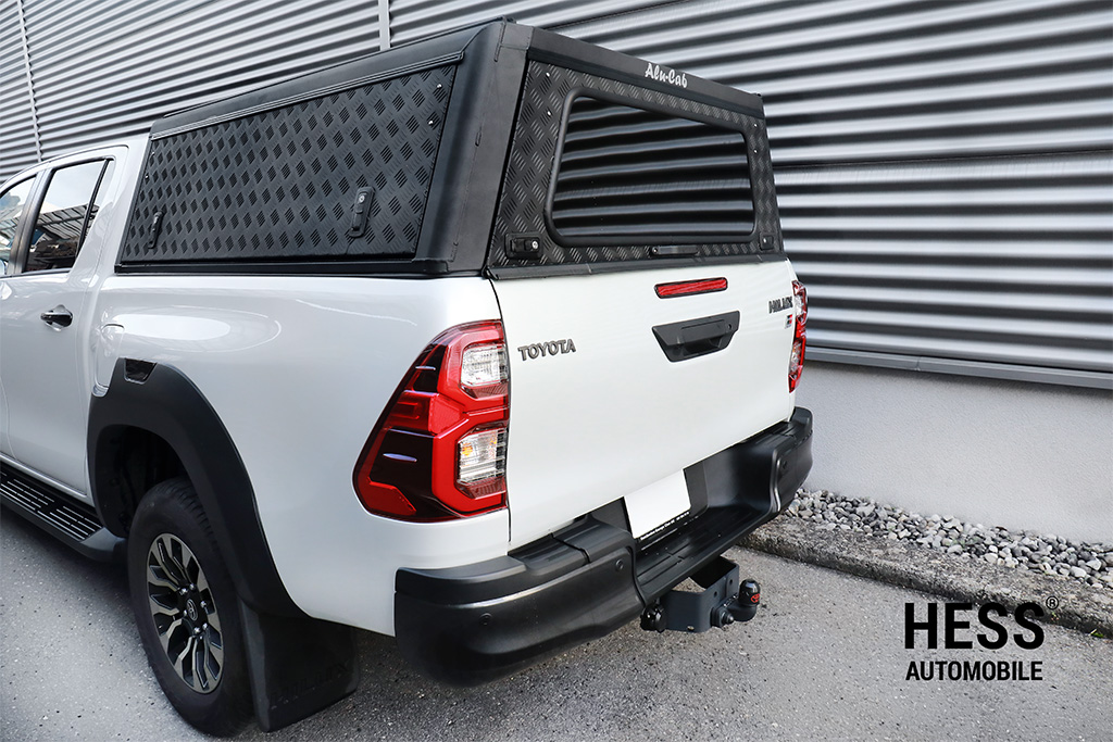 Alu-Cab Hardtop Explorer Toyota Hilux 2016+ Doppelkabine schwarz/ geriffelt