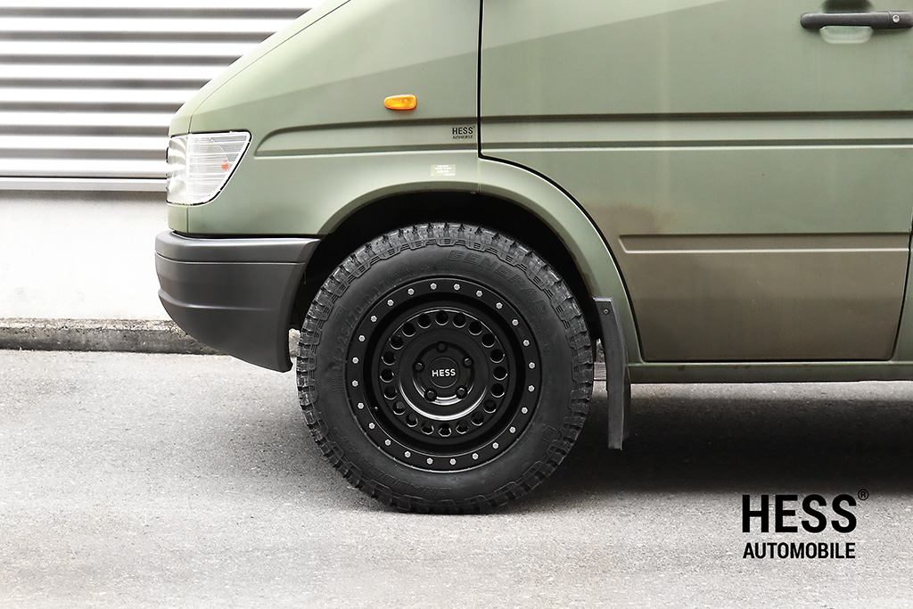 HESS H72-HD, 17 Zoll, Forest Black, Alufelge für VW LT 35, T1, Mercedes Sprinter 903