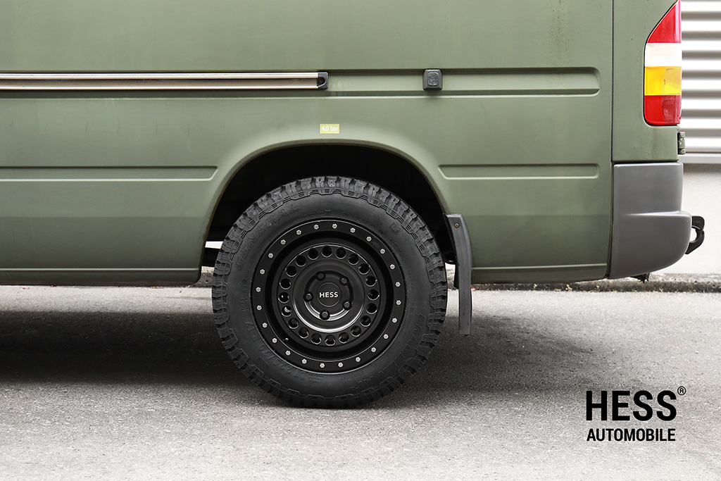 HESS H72-HD, 17 Zoll, Forest Black, Alufelge für VW LT 35, T1, Mercedes Sprinter 903