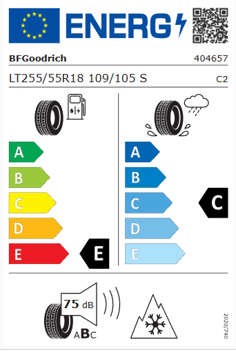 BFGoodrich All-Terrain T/A KO3 255/55R18 109S