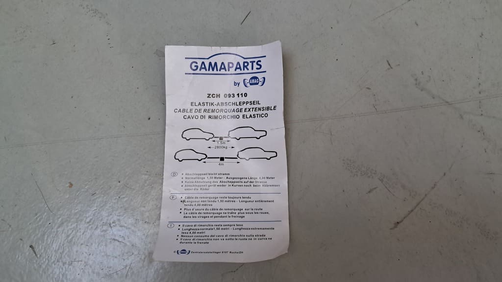 GAMAPARTS elastisches Abschleppseil (ZCH 093110)