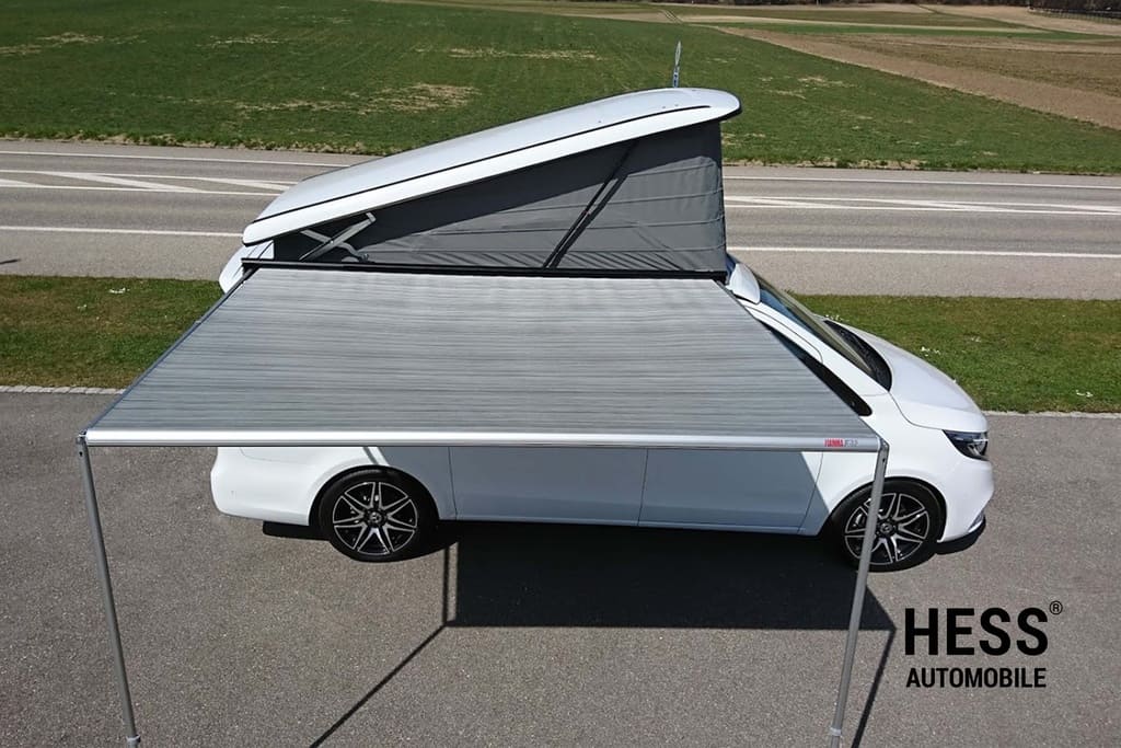 Fiamma Markise F35 PRO für Vans 270cm, Gehäuse Schwarz, Tuch Royal Grey