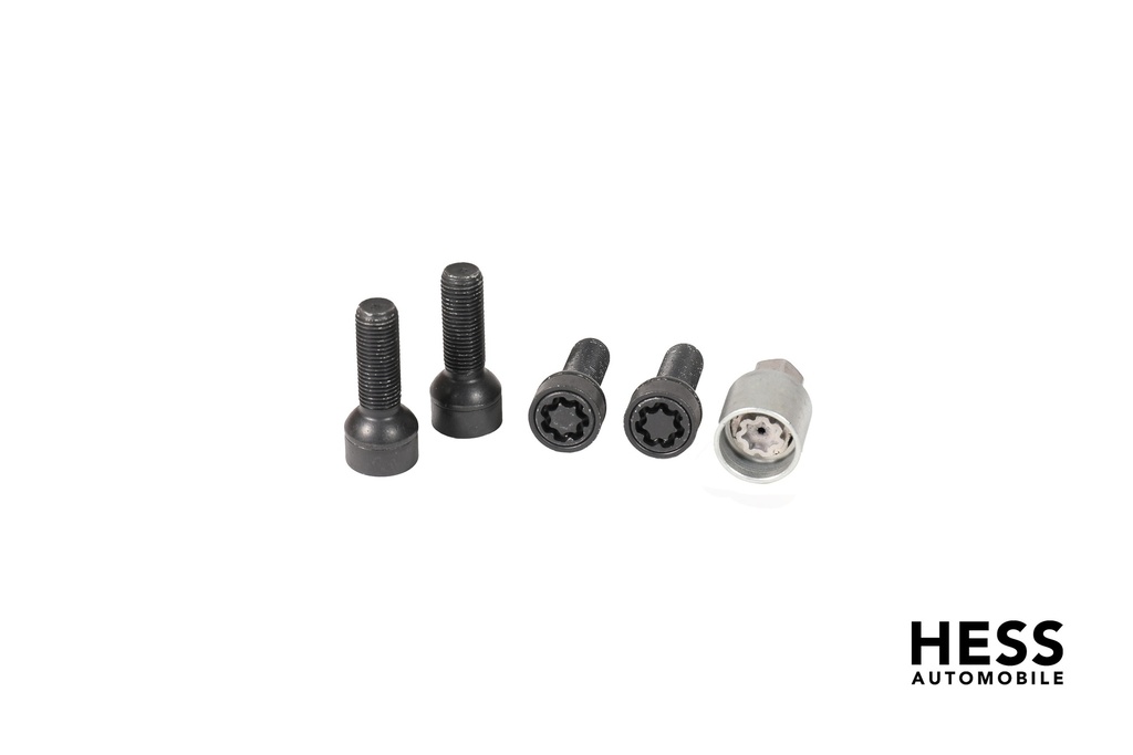 Felgenschloss Typ SICUSTAR M14x1,5 Kugel R14 SW17 35mm Schwarz