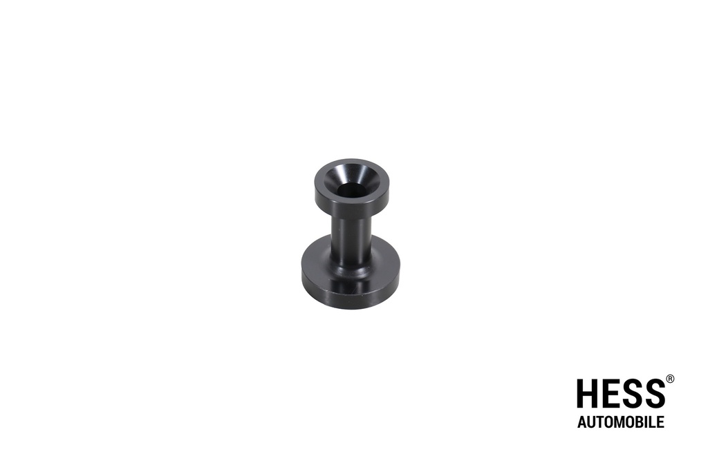 Hess Airline Zapfenhalter Alu in mattschwarz 25mm