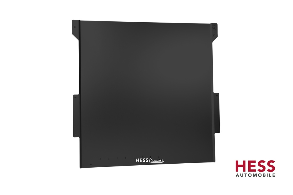 Schwarzes Blech für die Dach Solaranlage beim VW T5 / T6 California (200 W Anlage)